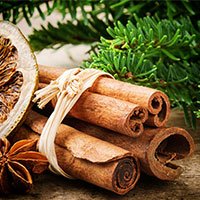 Cinnamon sticks with star anise and dried orange — natural blood sugar support ingredient in dietary supplement for glucose metabolism
