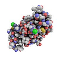 Zinc molecule 3D illustration — essential mineral ingredient supporting insulin function and healthy blood sugar levels in natural supplement