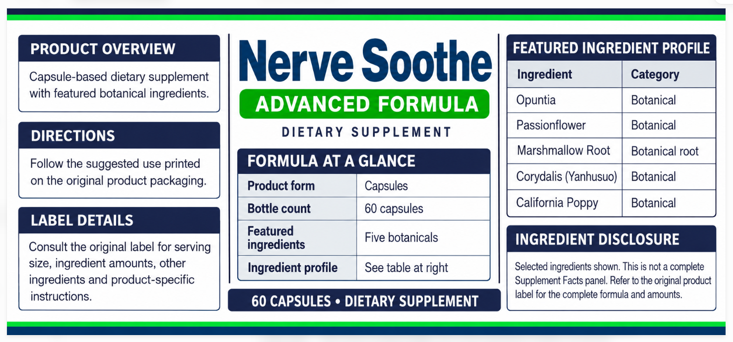Nerve Soothe label